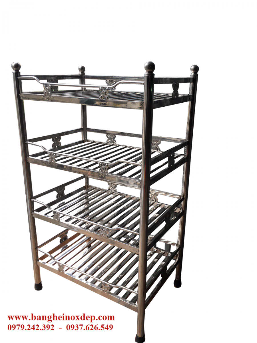 Kệ inox vuông để chén