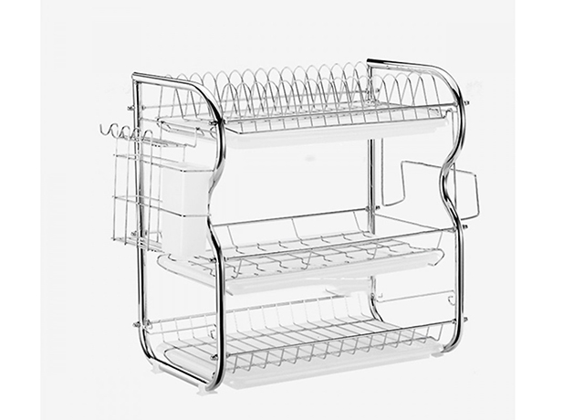 Kệ inox úp bát chén treo tường 3 tầng
