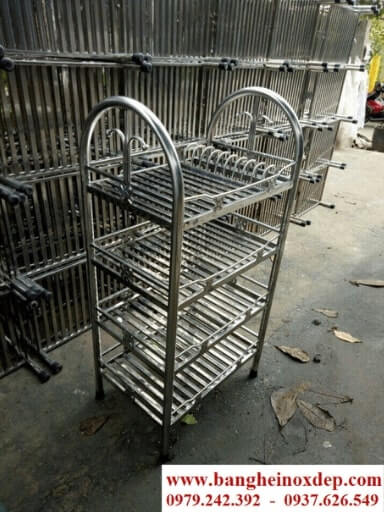 Kệ chén inox tròn