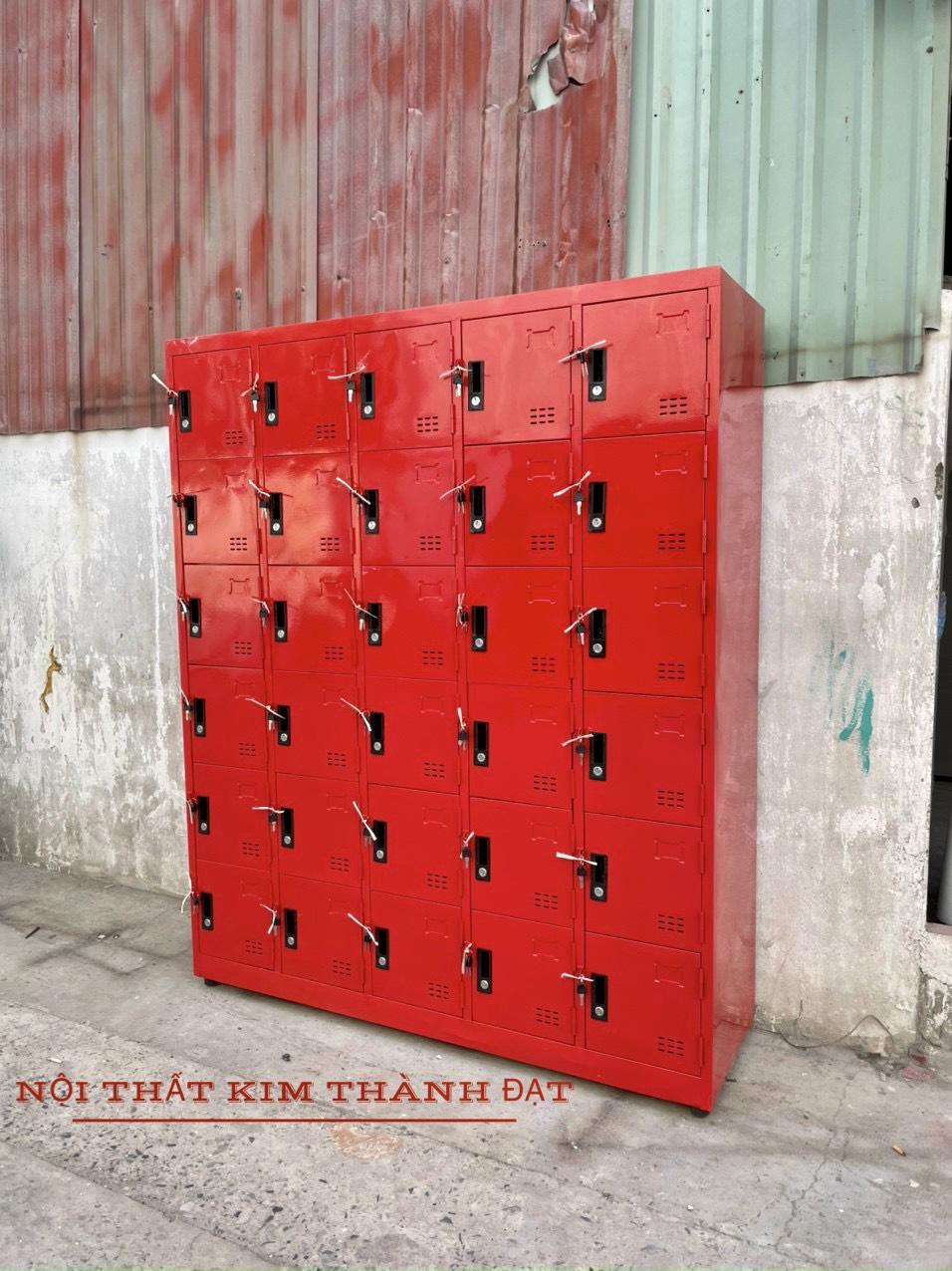 Tủ locker 30 cánh 5 khoan