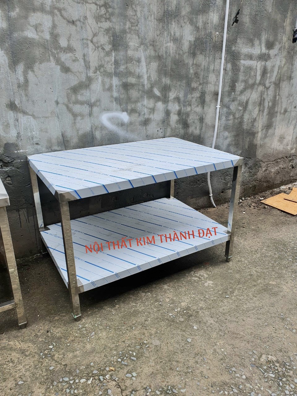Bàn inox 2 tầng