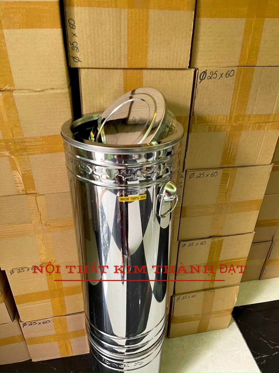 Thùng rác inox 304