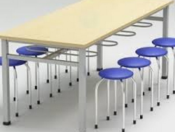 Bàn ăn căn tin mặt gỗ cao cấp