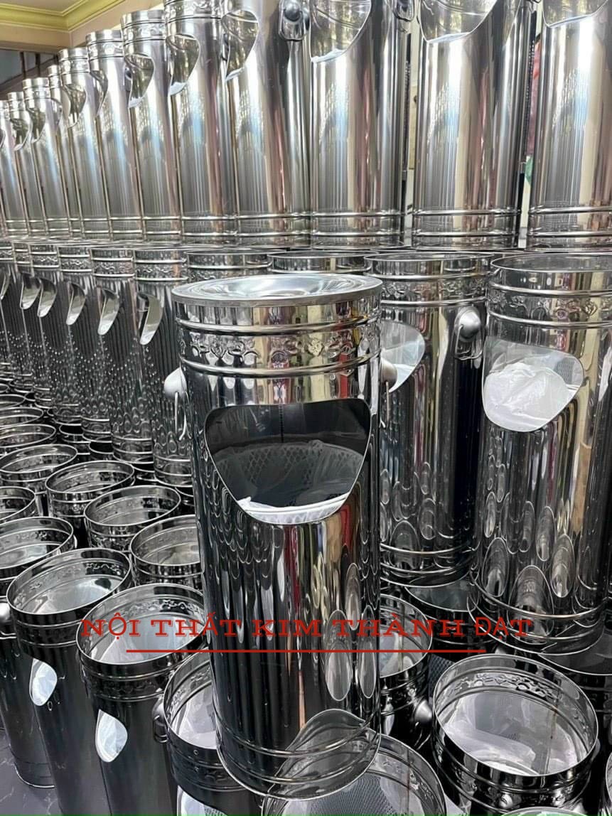 Thùng rác inox 201