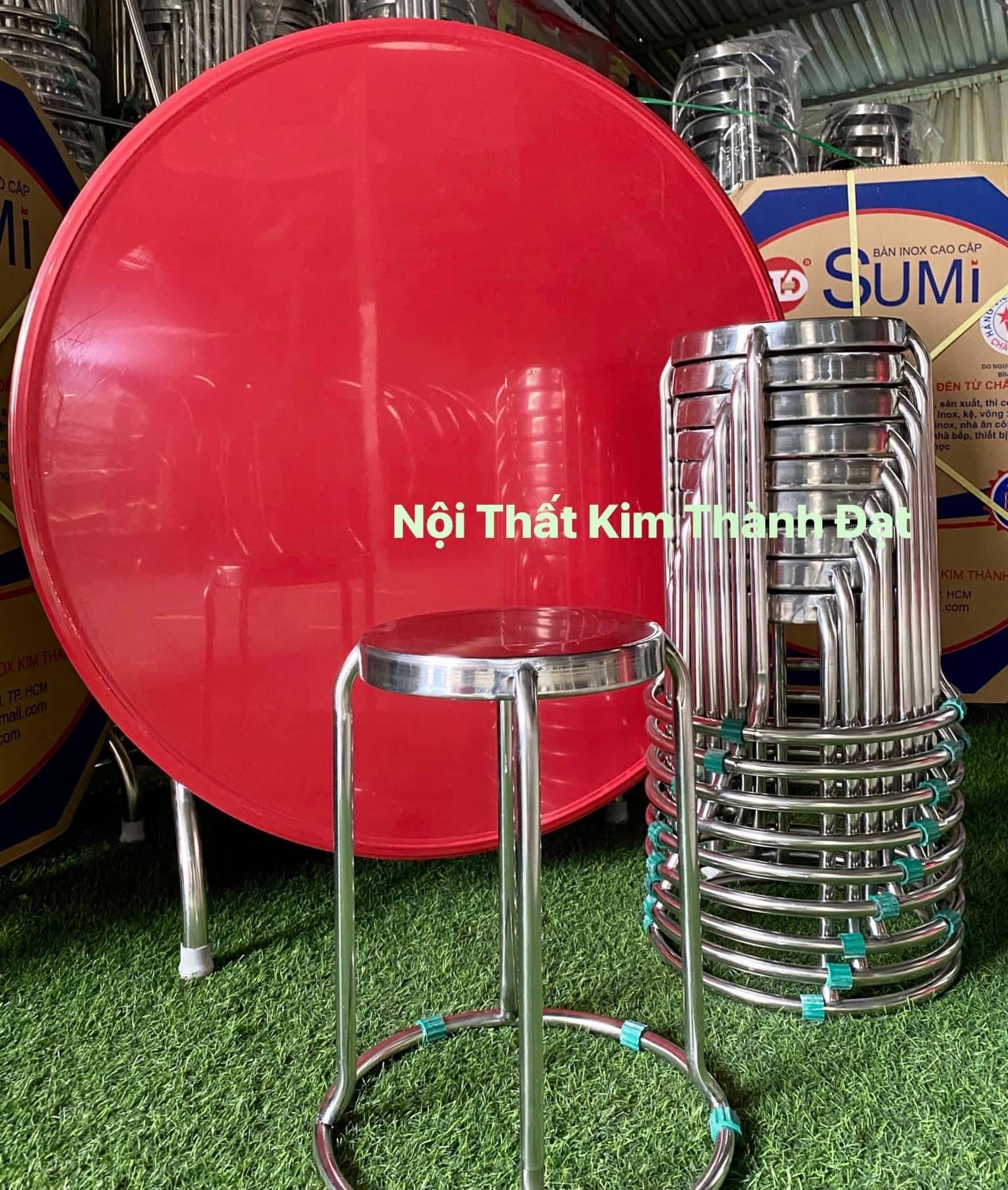 Bộ bàn ghế Inox cao cấp