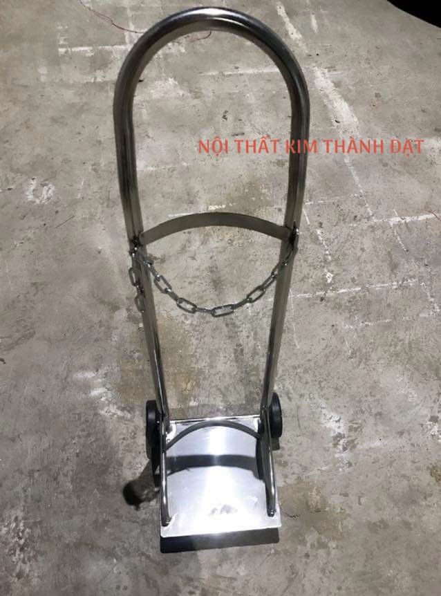 Xe đẩy bình oxy inox