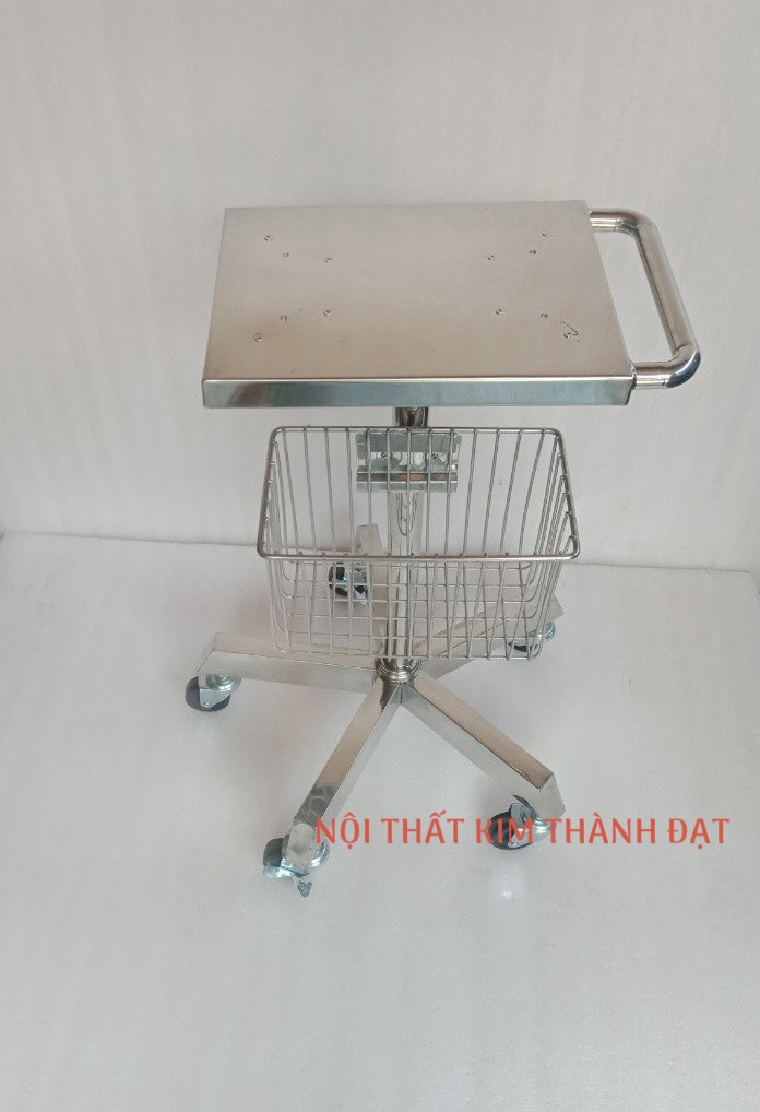 Xe chở máy theo dõi bệnh nhân inox