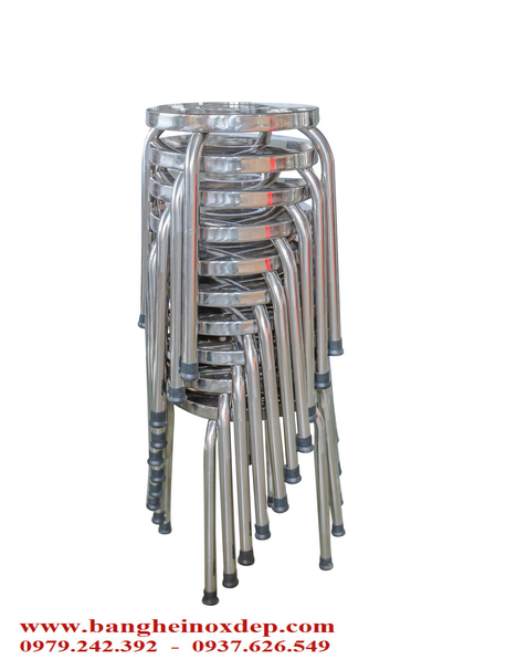 Bộ ghế đẩu inox 1ly sus 304 cao cấp