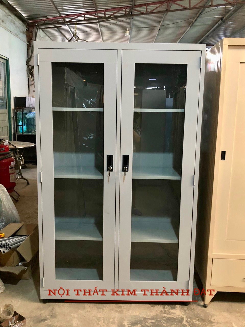 Tủ tài liệu 2 cánh kính