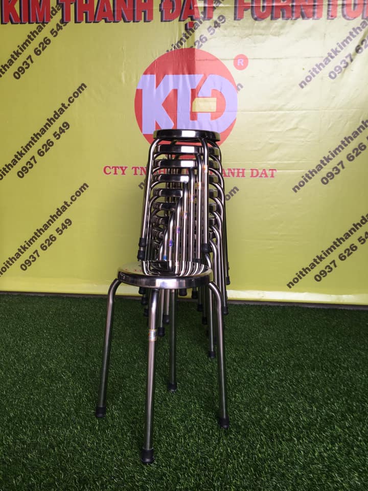 Ghế đẩu inox dày