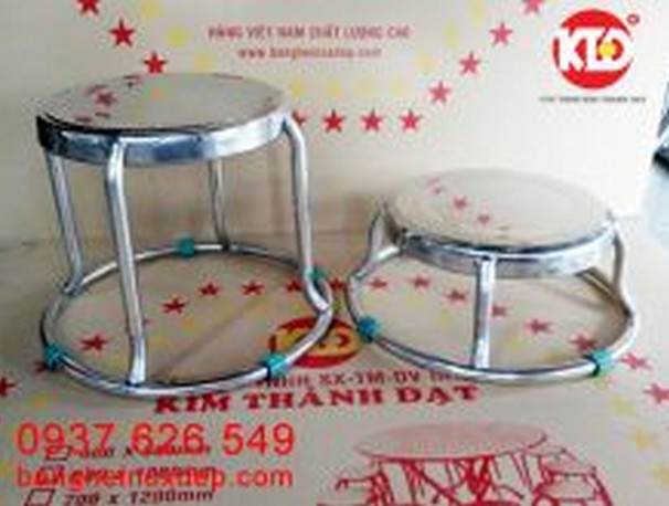 Ghế đôn Inox cao 3 tấc