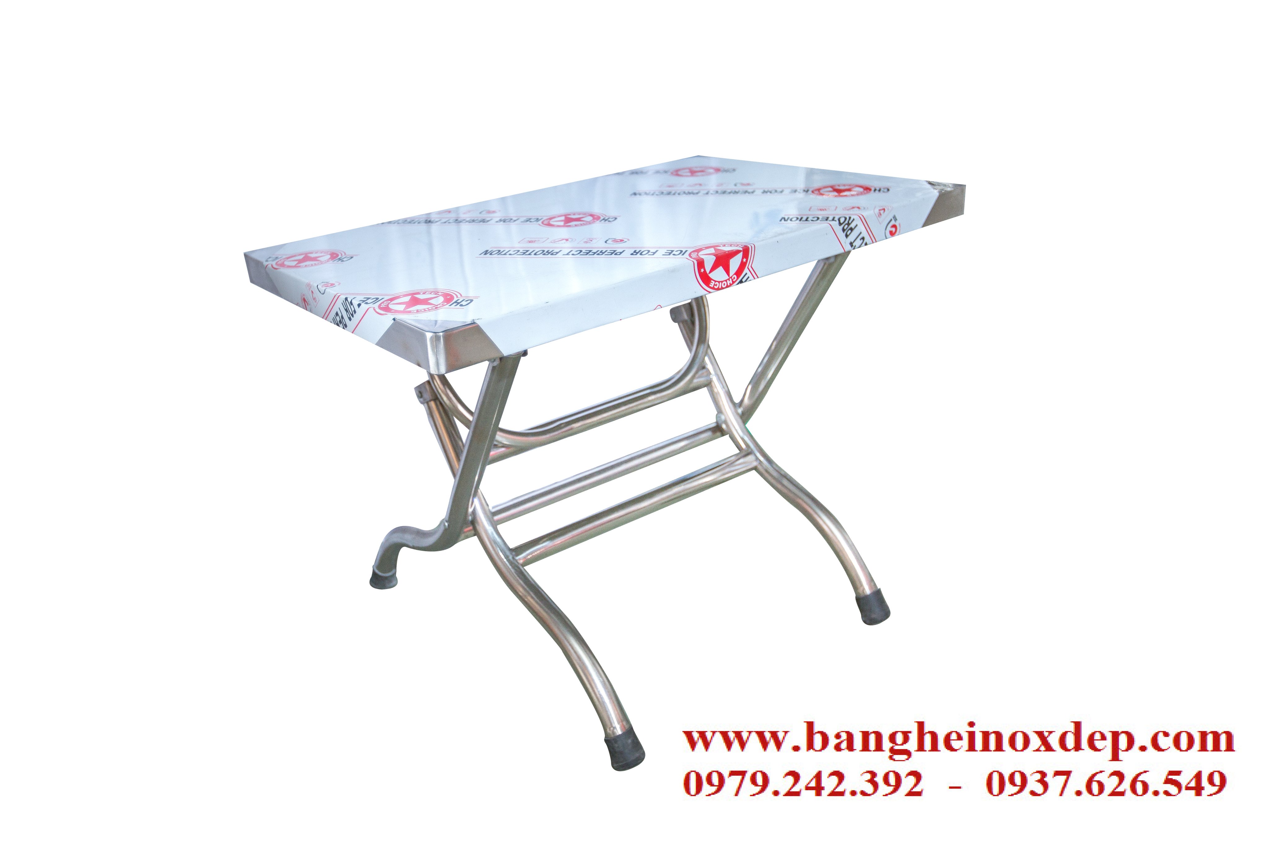 Bàn inox vuông 40*60cm
