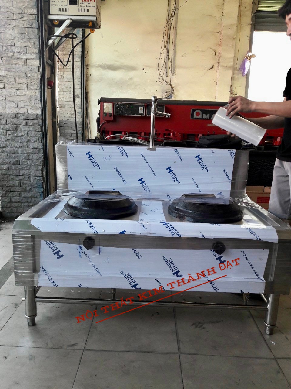 Bếp á công nghiệp 2 họng bánh ú