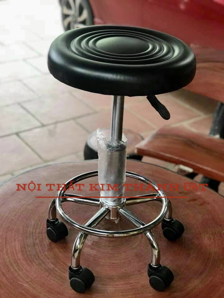 Ghế xoay inox có bánh xe