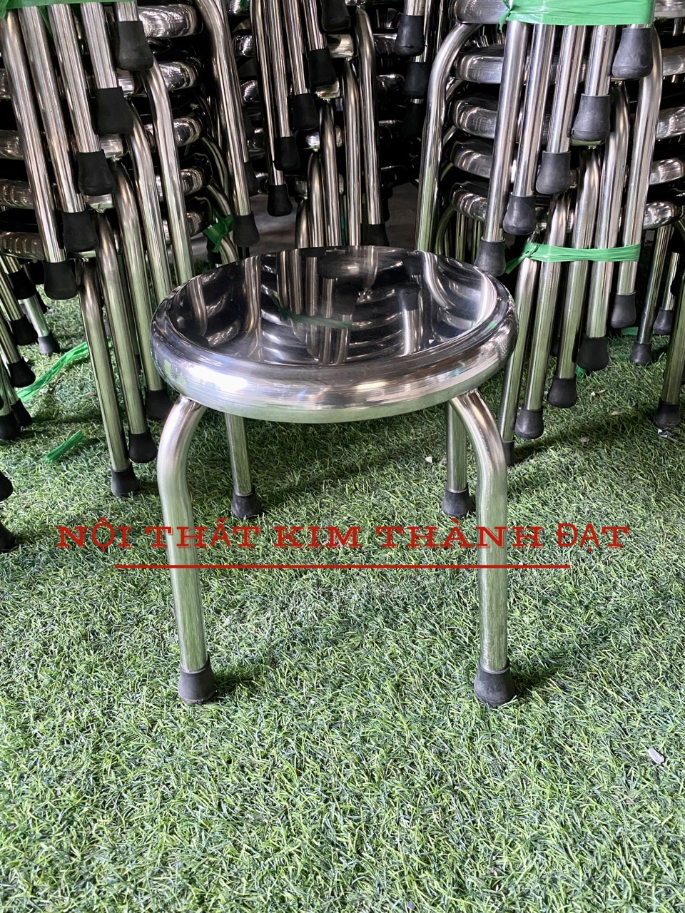 Ghế đẩu inox cao 30cm