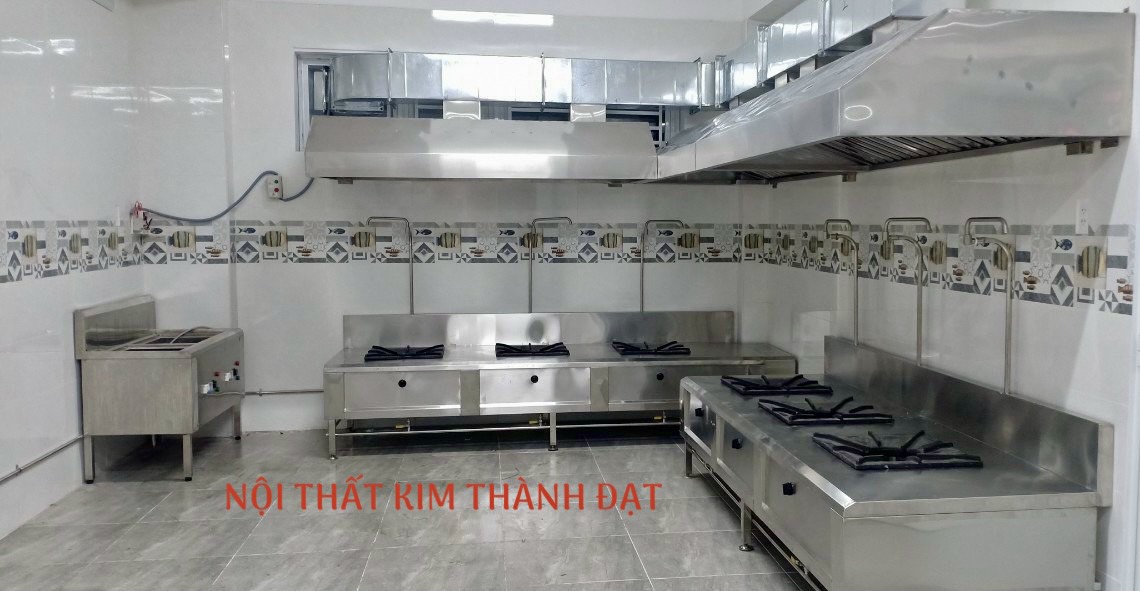 Bếp hầm 3 họng inox 304